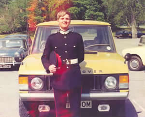 Mike in Army Uniform at Sandhurst